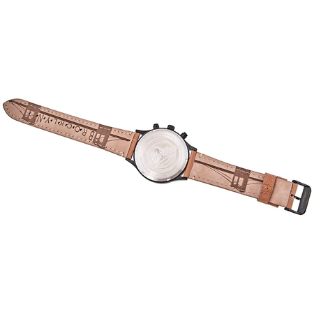 Brooklyn Watch Co. Bedford Brownstone II Quartz Black Dial Men's Watch 307-BLK-3
