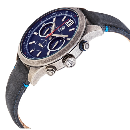 Brooklyn Watch Co. Stuyvesant Chronograph Quartz Blue Dial Men's Watch BW-8128-SQ-03