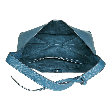 Michael Kors Pebbled Leather Shoulder Bag- Teal 30F8SX5H2L-402