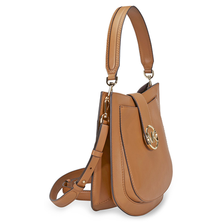 Michael Kors Lillie Medium Leather Shoulder Bag- Acorn 30F8G0LM2T-203