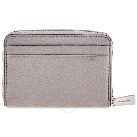 Michael Kors Small Mercer Pebbled Leather Wallet Grey Pearl 32T8SF6Z1L-081