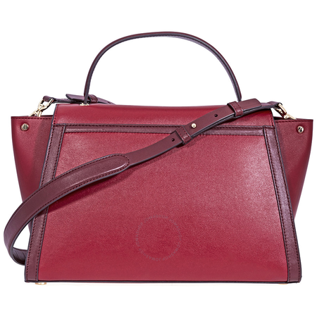 Michael Kors Whitney Large Leather Satchel-Red 30T8GXIS3T-914