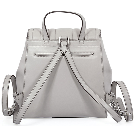 Michael Kors Whitney Quilted Leather Backpack- Pearl Grey 30F8SXIB2T-081