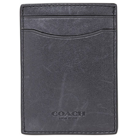 Coach Men's Card Case Leather Midnight Co Scf 3-In-1 Crd Cse 54466 MID