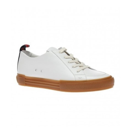 Fendi Men's Italian Luxury Shoes White Sneakesr Embroidered Logo 7E1129-XE0-F11U5