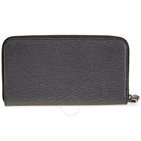 Ferragamo Revival Accordion Leather Wallet - Grey 660911678967