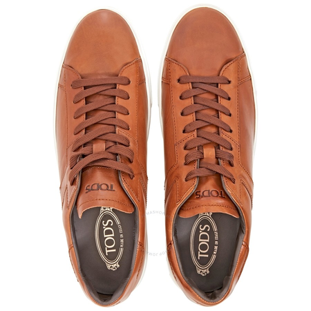 Tod's Men's Sneakers in Leather in Dark Cognac XXM0XY0R090DVRS018
