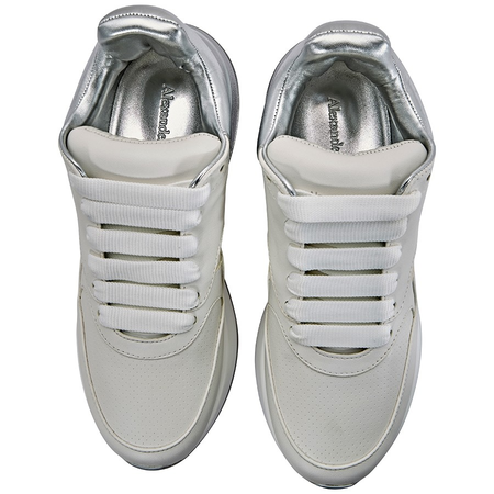 Alexander Mcqueen Ladies Sneakers Chunky Metal 560128 WHT9S 9071