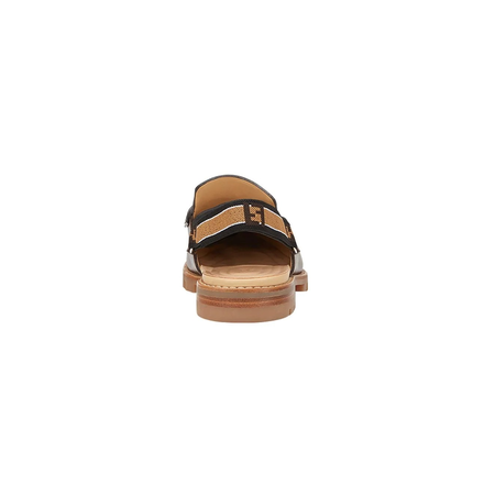 Fendi Men's Italian Luxury Shoes Slingback Strap Loafers 7D1143-XE0-F11UQ