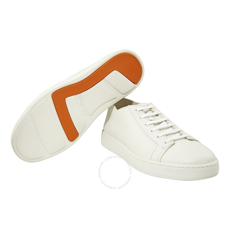 Santoni Low Top Sneakers- White- Size 7.5 MBCN14387BA6CMI