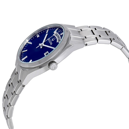 Bulova Classic Blue Dial Stainless Steel Men's Watch 96C125