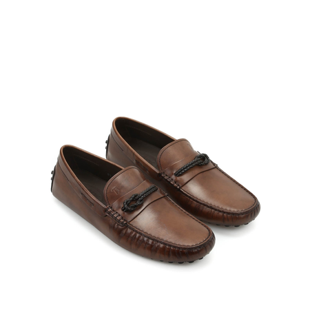 Tod's Men's Leather Loafers in Cocoa XXM0WG0O680D9CS801