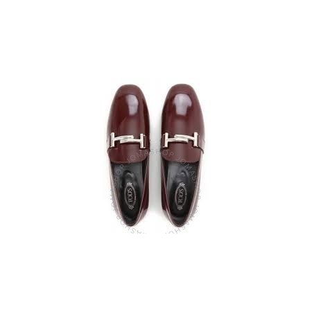 Tod's Womens Semi-Glossy Leather Loafers in Medium Must XXW0ZS0Q99098AR805