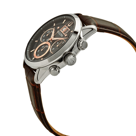 Bulova Sutton Chronograph Quartz Black Dial Men's Watch 96B311