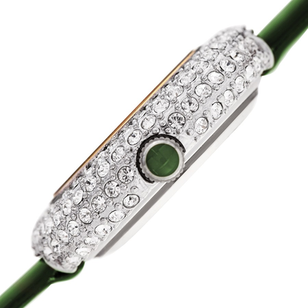 Burgi Quartz Diamond Green Dial Ladies Watch BUR195GN