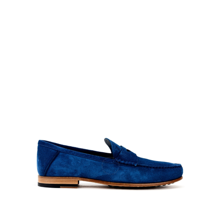 Tod's Men's  Leather Loafers in Whale Blue XXM11A00010RE0U826