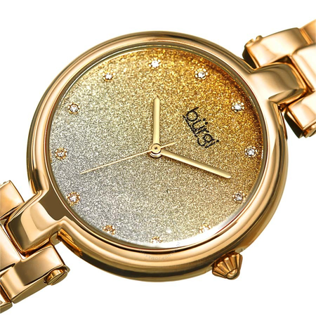 Burgi Ladies Glitter Ombre Swarovski Crystal Dial Bracelet Watch BUR226YG