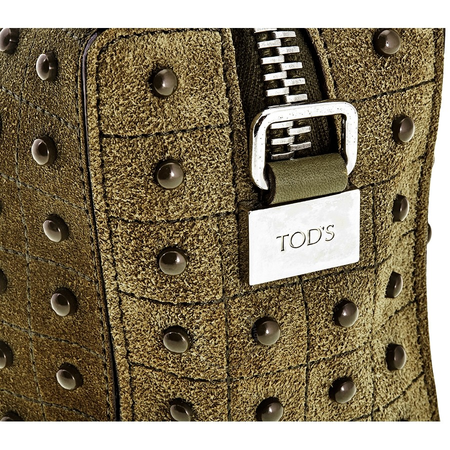 Tod's Ladies Shoulder Bag Gommino Bag Amry Green Diodon Bauletto Micro XBWDONH0000FRIV612