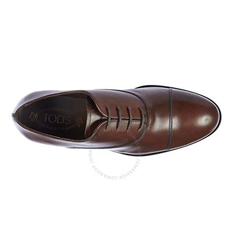 Tod's Men's Classic Leather Lace Up Oxford- Cocoa, Shoe Size: 12.5, US 13.5 XXM0PC00N50D9CS801