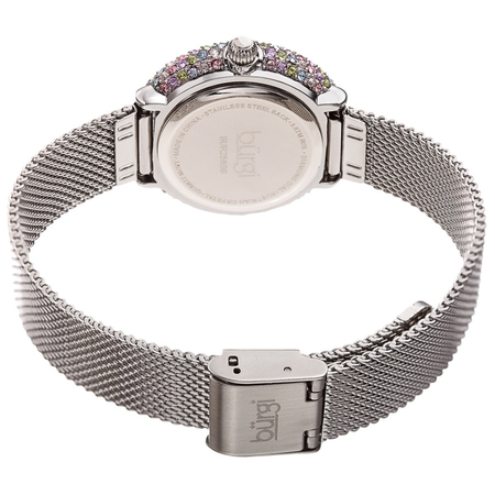 Burgi Quartz Diamond Silver Dial Ladies Watch BUR258SS