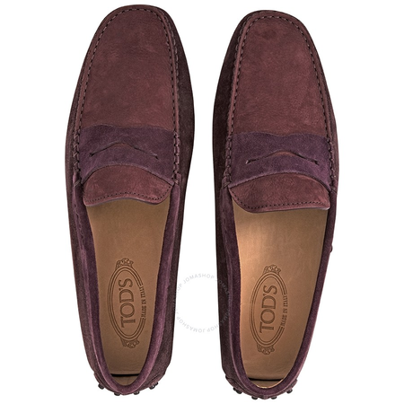 Tod's Men's Slip-On Shoes in Light Brule/Barolo Wine/Dark Raspberry XXM0EO000107CM786E