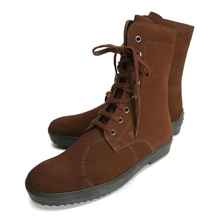 Tod's Men's Cocoa Ankle Combat Boots XXM0HW00500EN0S801