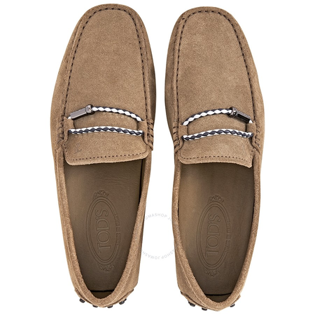 Tod's Men's Peat Semi-Glossy Leather Shoes XXM0GW0L910RE0C405