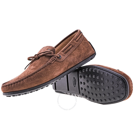 Tod's Men's Shoes City Gommini Light Brown Laccetto Gomma Vh- Size 5 UK / 6 US XXM0VH00050VEKS810