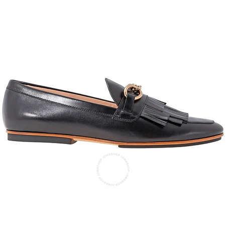 Tod's Womens Fringed Loafer in Black XXW14A0S660GOCB999