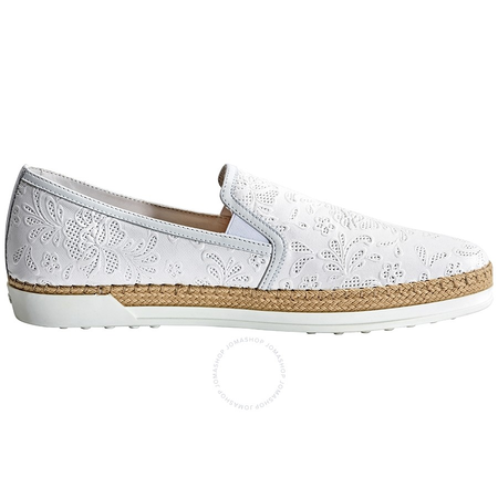 Tod's Womens Slip-On Shoes in White XXW0TV0P330CPKB001