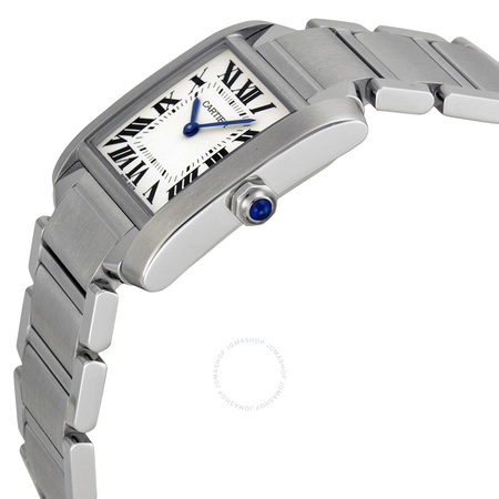 Cartier Tank Francaise Silver Dial Ladies Watch WSTA0005