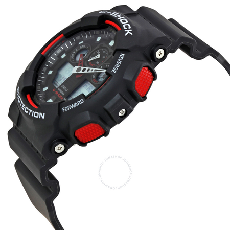 Casio G-Shock Black Resin Strap Men's Watch GA100-1A4
