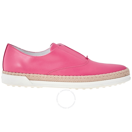 Tod's Womens Slip-on Shoes Leather in Shocking Pink XXW0TV0J98008VM818