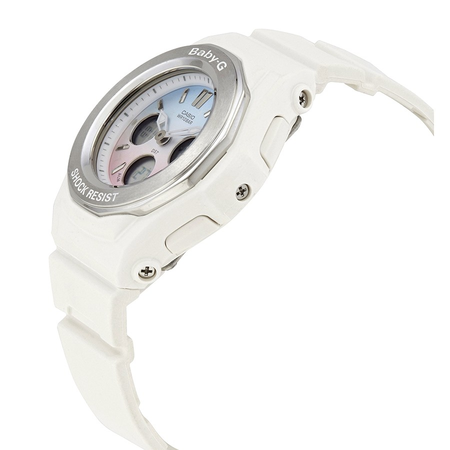 Casio Casio Baby-G Perpetual Alarm Chronograph Quartz Analog-Digital White Dial Ladies Watch BGA-100ST-7ADR BGA-100ST-7ADR