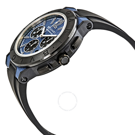 Bvlgari Diagono Chronograph Automatic Blue Dial Men's Watch 102304