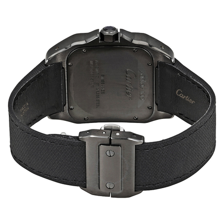 Cartier Santos Automatic Black Dial Men's Watch WSSA0006