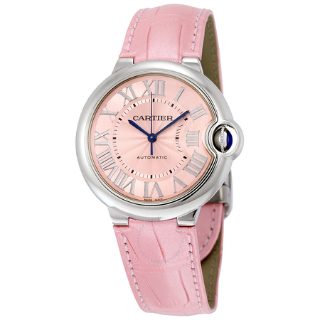 Cartier Ballon Bleu Automatic Pink Dial Ladies Watch WSBB0007