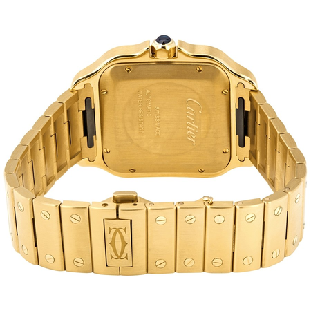 Cartier Santos de  18kt Yellow Gold Men's Large Watch WGSA0009