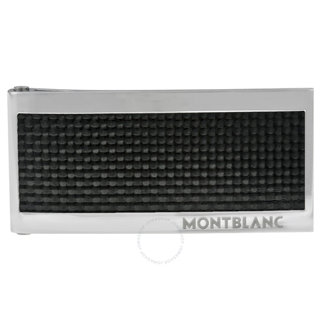 Montblanc Montblanc Steel and Black Carbon Money Clip 104731