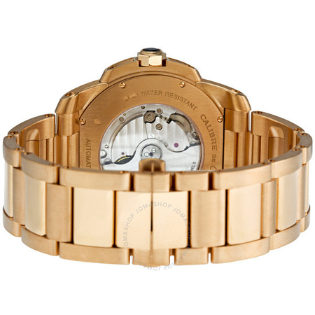 Cartier Calibre de Cartier Brown Dial 18kt Rose Gold Men's Watch W7100040