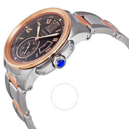 Cartier Calibre De  Chocolate Brown Dial Men's Watch W7100050