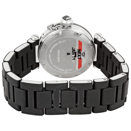 Cartier Steel Pasha Seatimer Black Dial Ladies Watch W3140003
