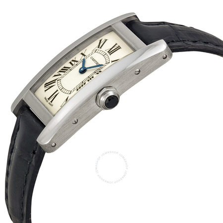 Cartier Tank Americaine 18 kt White Gold Ladies Watch W2601956