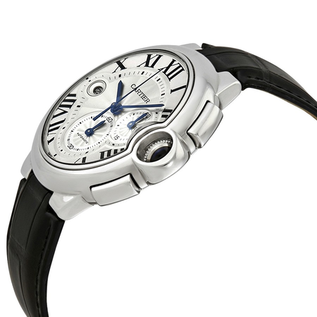 Cartier Ballon Bleu Silver Flinque Dial Men's Watch W6920078