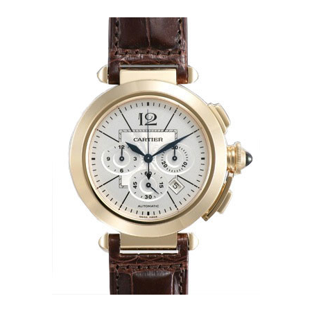 Cartier Pasha 18k Rose Gold Chronograph Men's Watch W3020151