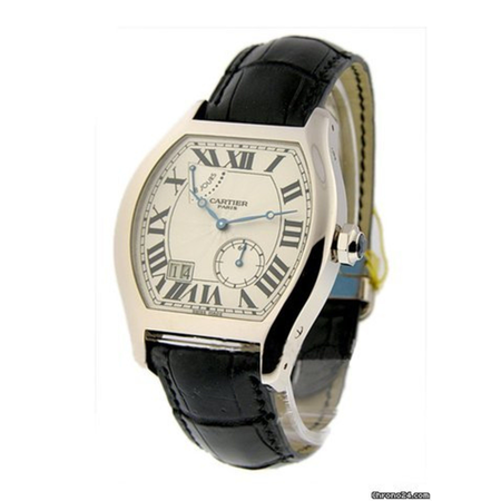 Cartier Tortue XL Silver Guilloche Dial Men's 18 Carat White Gold Watch W1545951