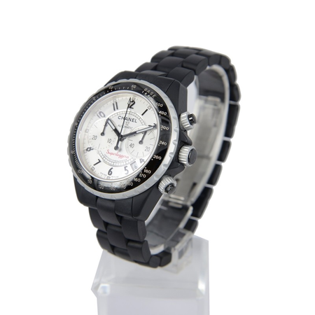 Chanel Superleggera Black Ceramic Chronograph Men's Watch H2039