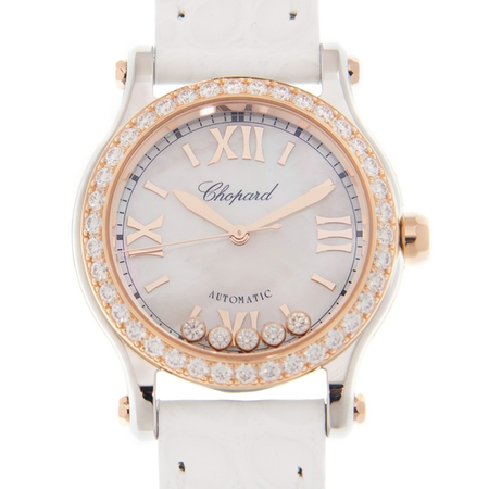 Chopard Happy Sport Automatic White Dial Ladies Watch 278573-6020