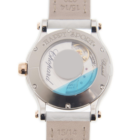 Chopard Happy Sport Automatic White Dial Ladies Watch 278573-6020