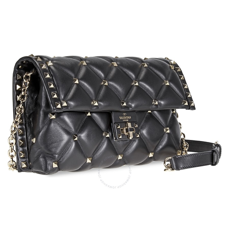 Valentino Candystud Shoulder Bag- Black RW2B0B83NAP-0NO